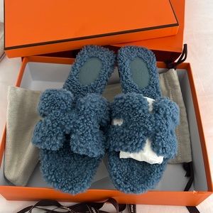 Woolskin Oran Sandals 36.5  Bleu